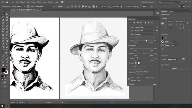 آموزش ایلوستریتور رایگان : نحوه تبدیل عکس به وکتور در illustrator 2019