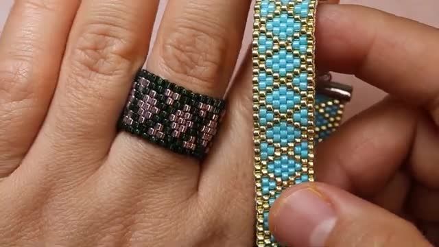 آموزش ساخت دستبند منجوقی ظریف و زیبا برای ست