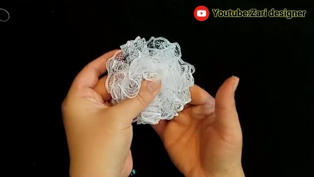 آموزش درست کردن گلسر دخترانه با تور و با دوخت پلیسه - مرحله به مرحله
