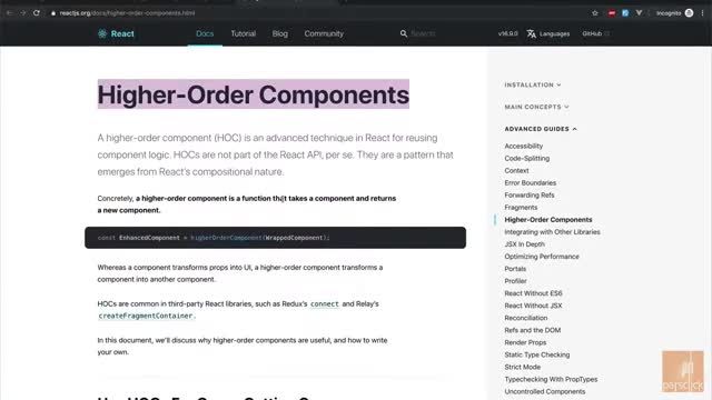 آموزش ساخت Higher Order Component در برنامه ری اکت | قسمت 50