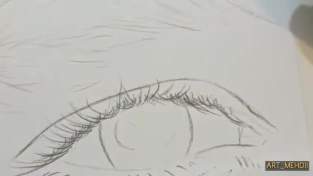 آموزش نقاشی سیاه قلم | طراحی چشم هایپررئال | قسمت اول