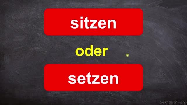 تفاوت و شباهت دو فعل sitzen و setzen در زبان آلمانی