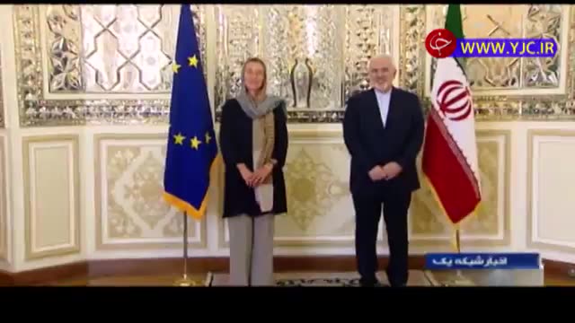 دیدار و گفتگو مسیول سیاست خارجی اتحادیه اروپا با محمجواد ظریف