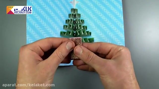 آموزش درست کردن کارت پستال 3بعدی مناسب برای هدیه دادن در روزهای کریسمس