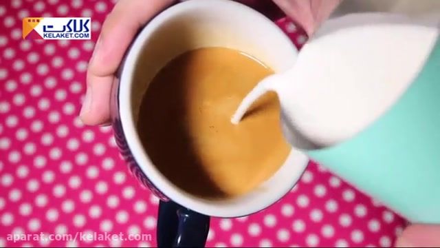 آموزش تزیین زیبای قهوه با استفاده از کف قهوه