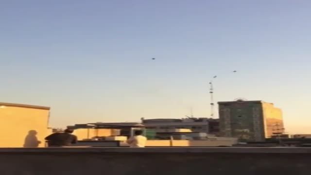 شلیک سامانه ضد هوایی تهران به یک شی پرنده ناشناس