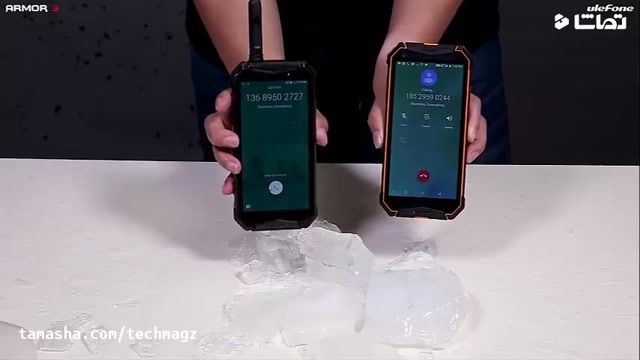 تست مقاومت گوشی "یولفون آرمور 3" در برابر یخ