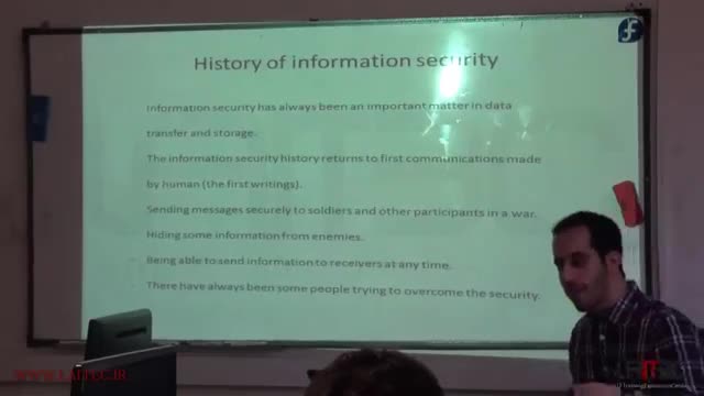 ‫تاریخچه امنیت اطلاعات‬‎
