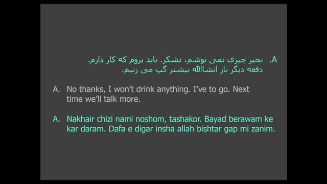 Greetings in Farsi Dari language احوالپرسی در زبان فارسی دری