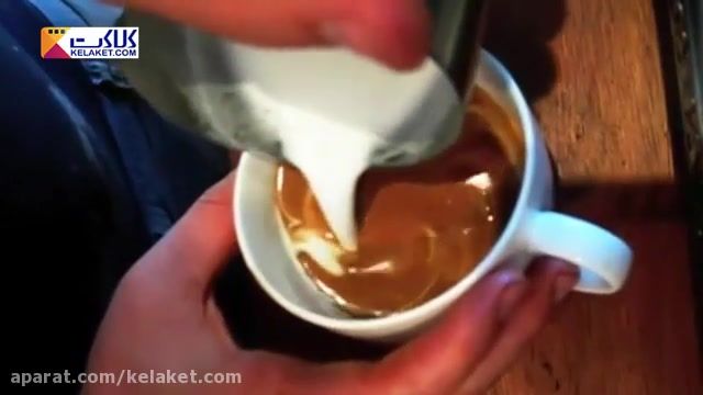 آموزش طرح های مختلف و جالب برای تزیین قهوه لاته 