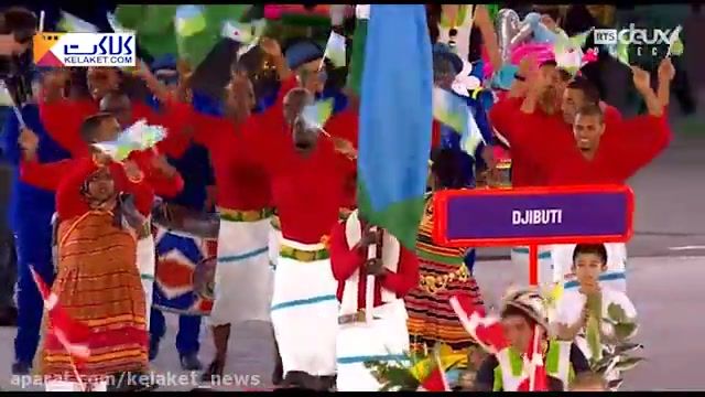 رژه جالب مردم جیبوتی در المپیک 2016