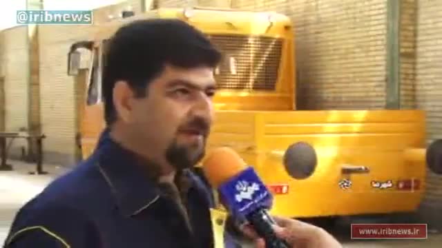 Iran made Track maintenance railroad vehicle, Shahreza county ساخت درزین راه آهن شهرستان شهرضا ایران