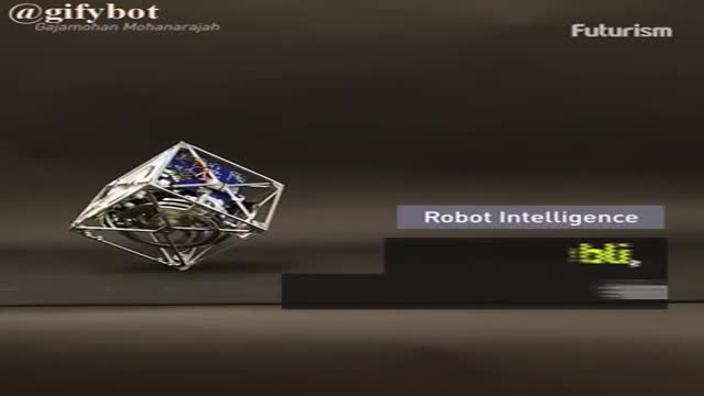 ‫این ربات مکعبی می تواند راه برود، بپرد، بچرخد و روی یک گوشه خود بایستید‬‎