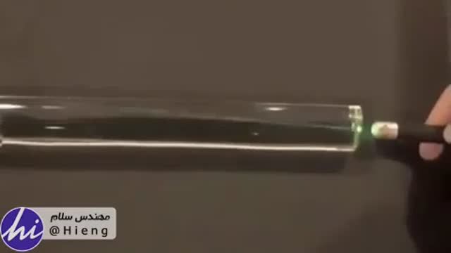 ‫حرکت لیزر داخل یک فیبر نوری‬‎