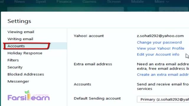 ‫چگونه پسورد ایمیل در یاهو (Yahoo Mail) را تغییر دهیم؟‬‎