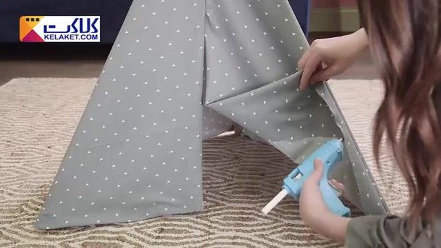 آموزش درست کردن یک چادر زیبا برای بازی بچه ها در خانه بدون نیاز به دوخت