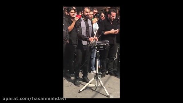 اجرای زنده با پرکاشن در محرم 96 توسط حسن مهدوی