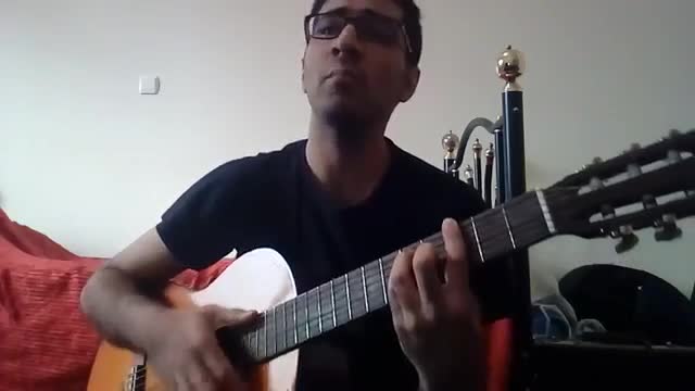 ‫گیتار ایرانی ناصر عبداللهی مثل روزای بارونی - naser abdolahi mesle rozaye barooni guitar cover‬‎