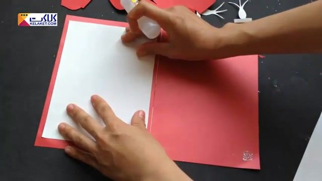 آموزش ساختن کارت پستال با طرح گل رز سه بعدی برای هدیه دادن به کسی که دوستش دارید