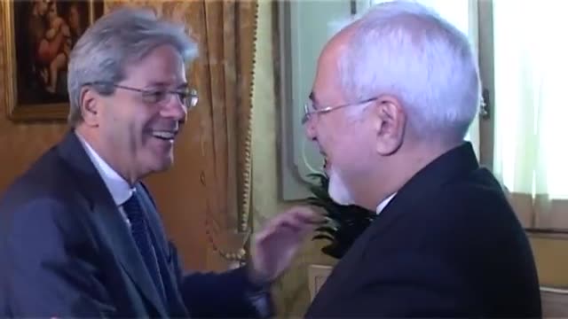 ‫دیدار ظریف با نخست وزیر ایتالیا‬‎