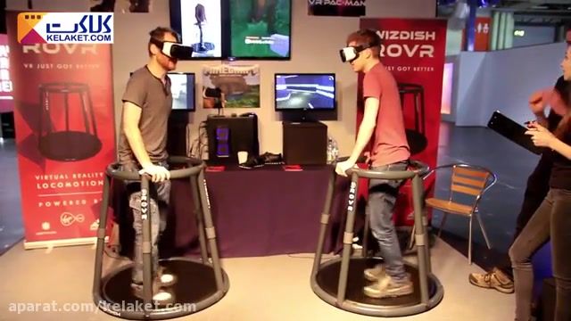 با تردمیل VR بازی واقعیت مجازی PAC-Man را با دوستانتان بازی کنید