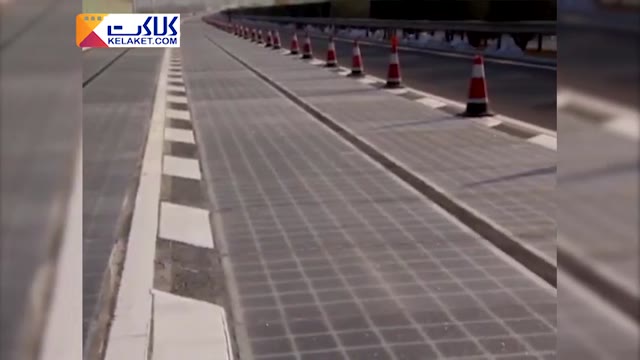 جاده ای پوشیده شده با صفحات خورشیدی در چین ساخته شد!!
