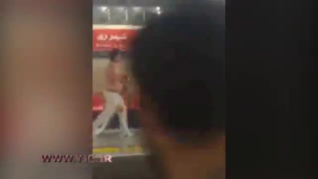 فیلمی از شلیک ماموران پلیس به مرد مهاجم متروی شهر ری