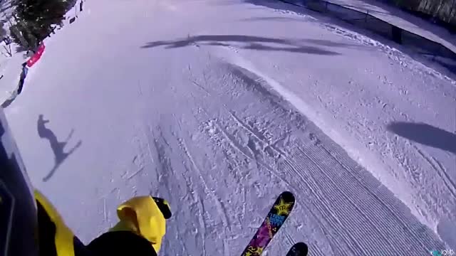 اسکی و برف بازی در کوهستان، ویدیوی دیدنی !