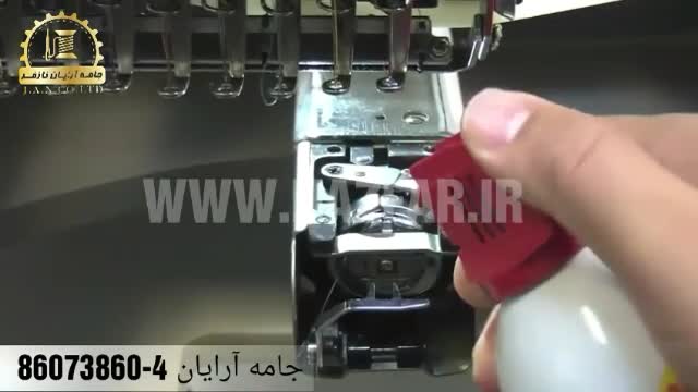 آموزش روغن کاری دستگاه گلدوزی صنعتی RICOMA