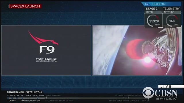 موشک فضانورد "فالکون9" با موفقیت پرتاب شد !!!