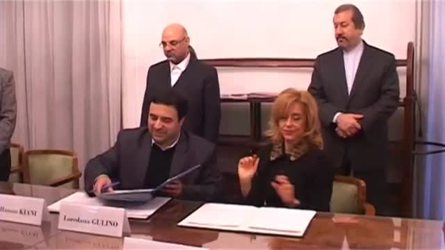 ‫امضای تفاهمنامه همکاری مالکیت معنوی میان ایران و ایتالیا‬‎