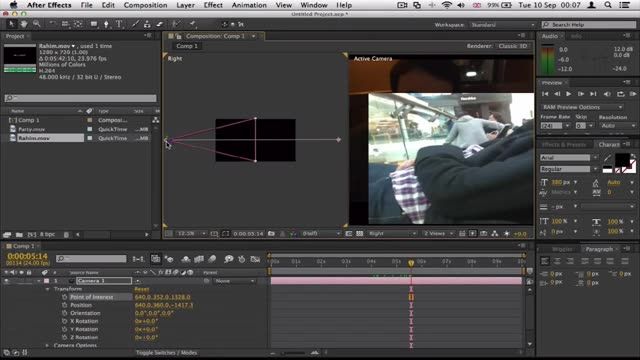 23- حرکت دادن دوربین در Adobe After Effect