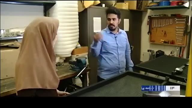 Iran DSDA made Robotic Acoustic ceiling, Sharif university سقف اکوستیک ربوتیک دانشگاه شریف ایران