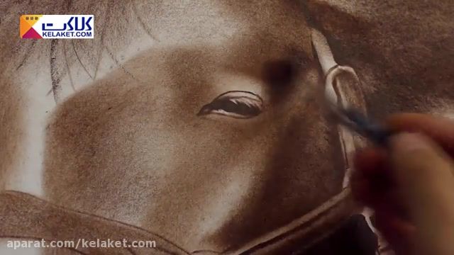 آموزش نقاشی سه بعدی: کشیدن اسب 