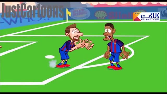 انیمیشنی از شکست تحقیرآمیز بارسلونا مقابل یوونتوس 