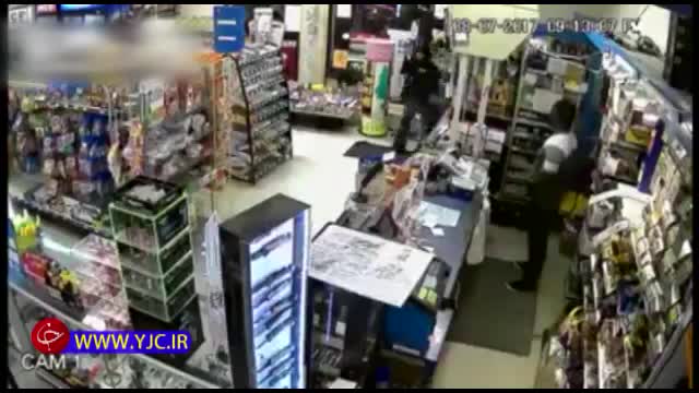 سرقت ناموفق یک زن و مرد از سوپرمارکت