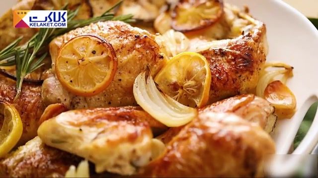 طرز تهیه ساده و سریع مرغ کبابی با لیمو و رزماری