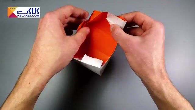 درست کردن جعبه کادویی با طرح قلب با آموزش هنر اوریگامی 