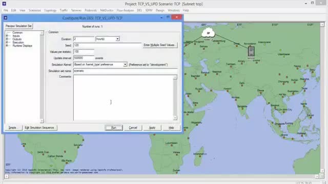 ‫فیلم شبیه سازی پروتکل TCP و UDP با OPNET‬‎