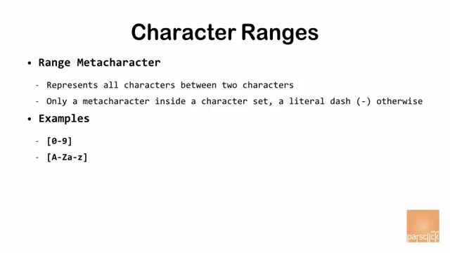 15- معرفی Character Range در RegEx عبارت با قاعده