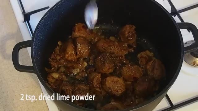 Almond Stew with lamb(khoresht khalal Badam) خورشت خلال بادام