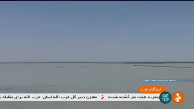 Iran Fish rescue teams, Hamoon wetland ماهیگیران درحال نجات ماهیان گرفتار کم آبی هامون ایران