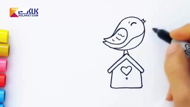 آموزش نقاشی برای کودکان: کشیدن پرنده برگرفته از انیمیشن های والت دیزنی