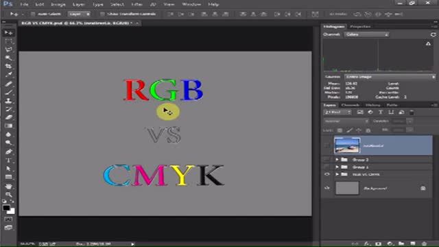 ‫آموزش فتوشاپ - RGB در مقایسه با CMYK‬‎