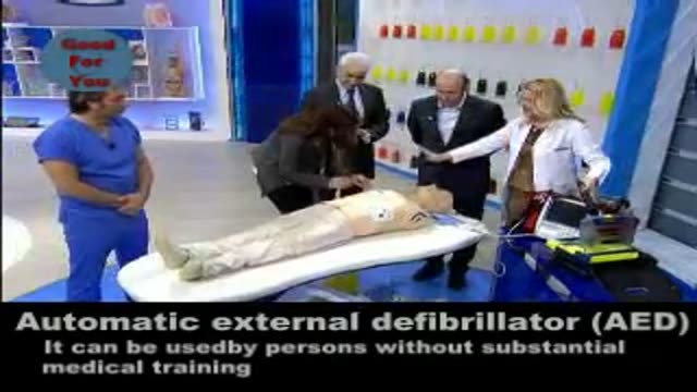 automatic external defibrillator( AED) .الکتروشوک اتوماتیک قلبی