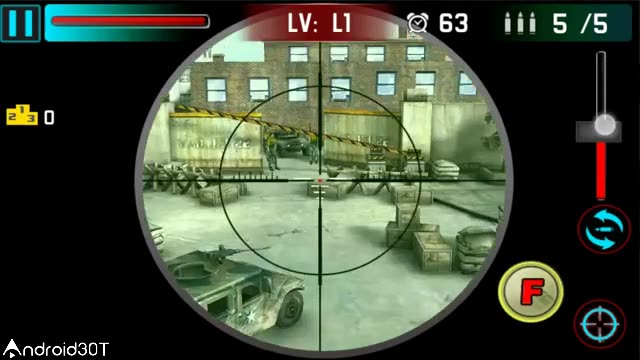 معرفی بازی اکشن و 3 بعدی شلیک تک تیرانداز برای اندروید Sniper Shoot War 3D