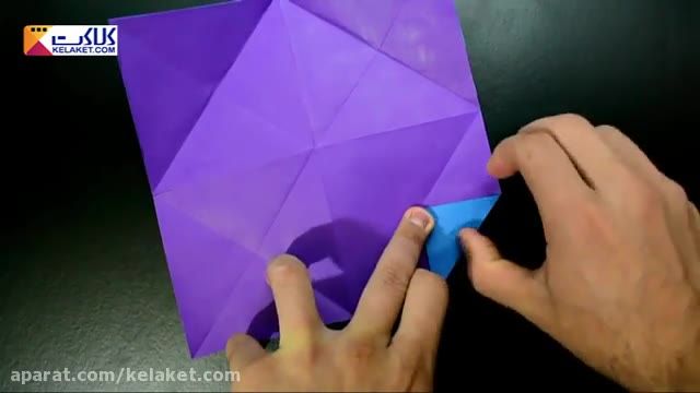 آموزش ساخت جعبه قلبی با استفاده از هنر اوریگامی 