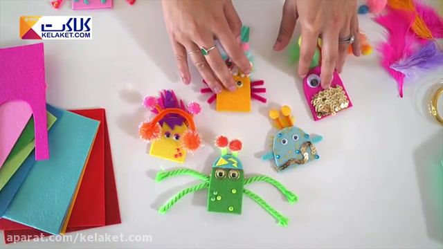 آموزش ساخت عروسک انگشتی دوستان با مزه با استفاده از نمد