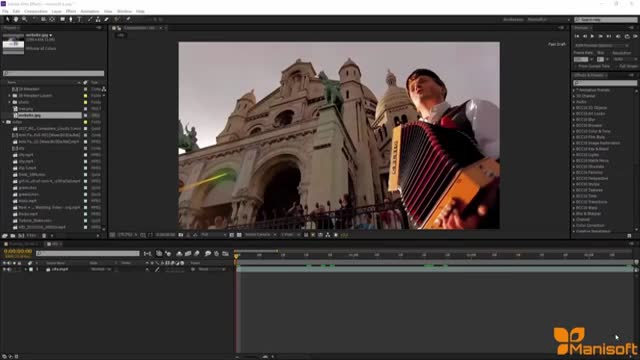 ‫اموزش فارسی و حرفه ای افترافکت توسط مانی سافت تکنیک های کات ویدیو‬‎