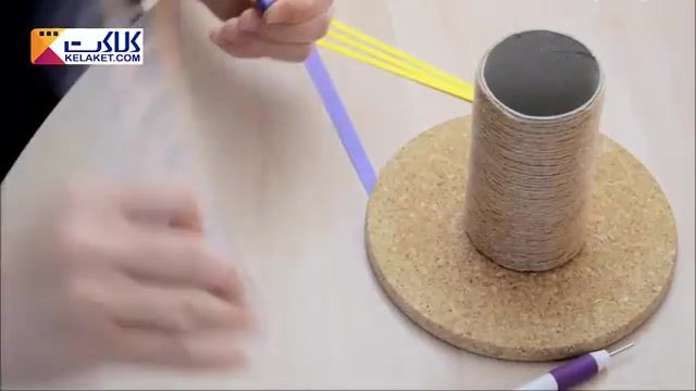 آموزش ساخت یک کاردستی کاربردی: ساخت جامدادی رومیزی